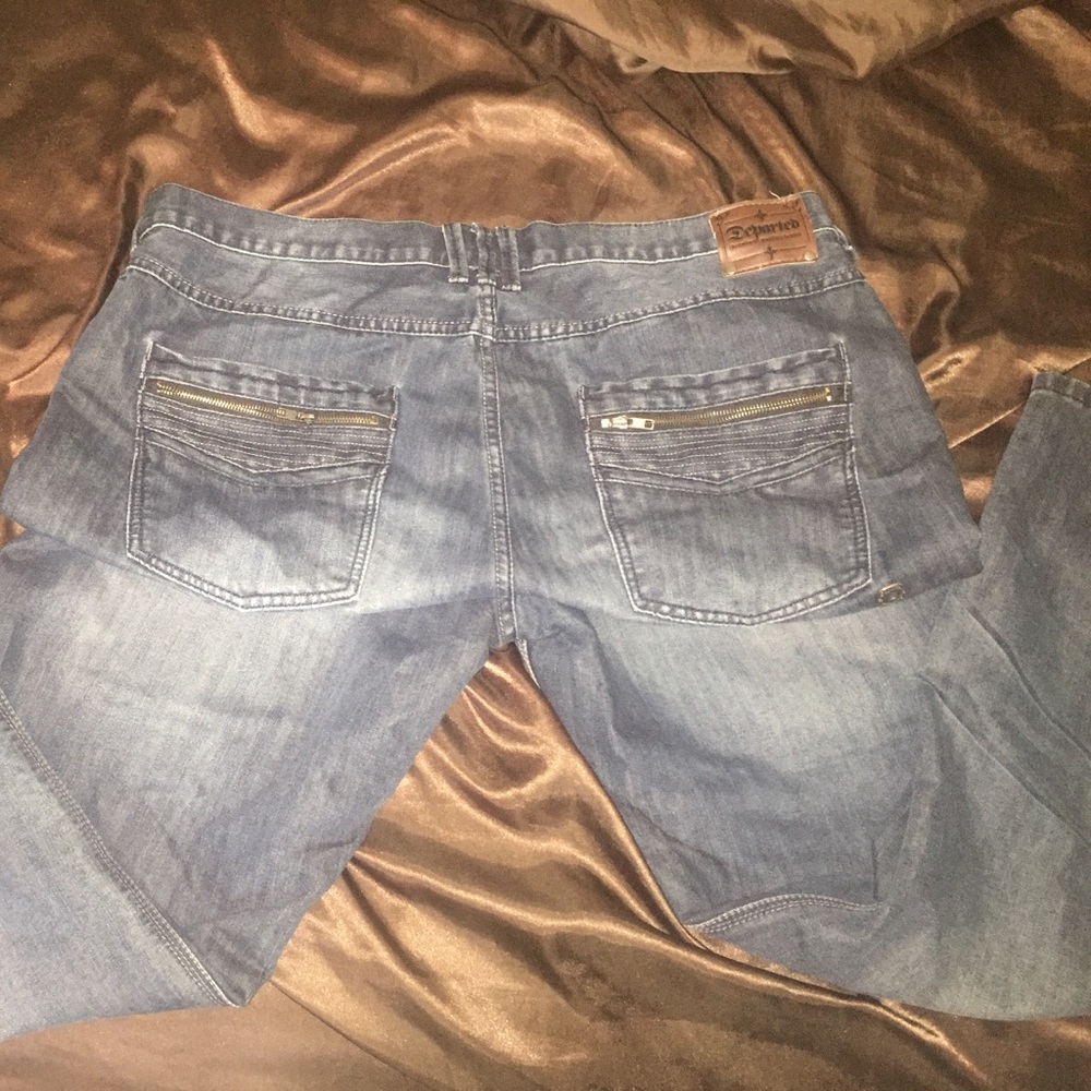 Departed relaxed fit blue jeans