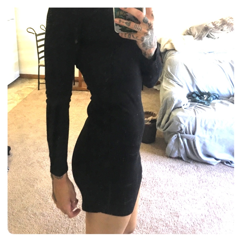 Mini black dress