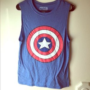 Marvel Captain America Ladies Muscle Shirt