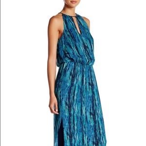 Ramy Brook Printed Elaine Silk Halter Dress