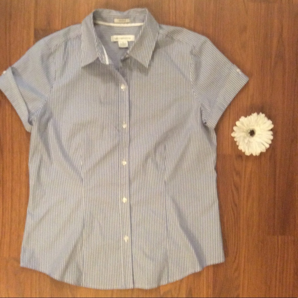 Liz Claiborne pin stripe shirt