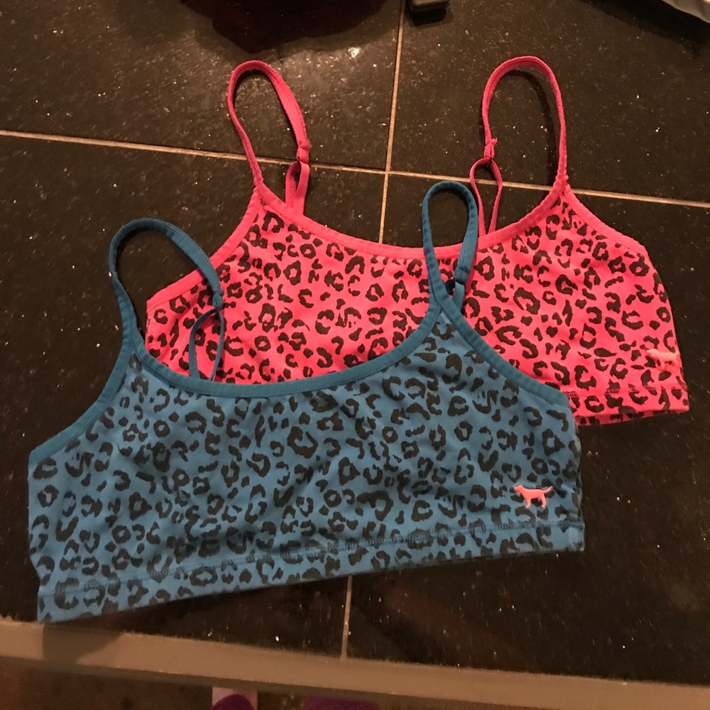 PINK Victoria's Secret Leopard Soft Sports Bras
