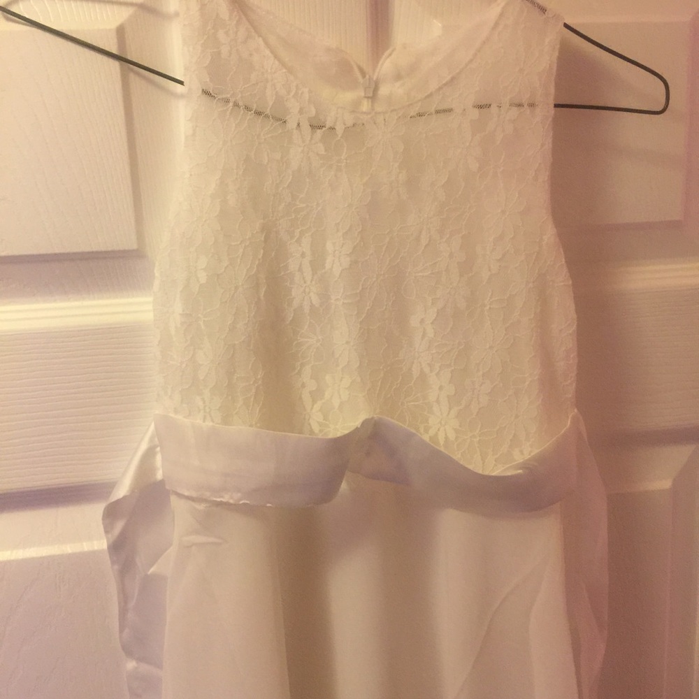 White Graduation Dress for Girls