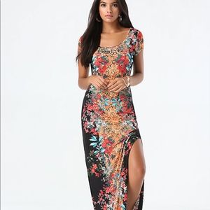 Logo Maxi bebe dress