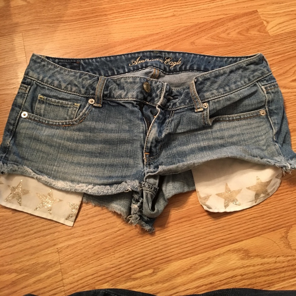 American Eagle shorty shorts size 8