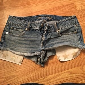 American Eagle shorty shorts size 8