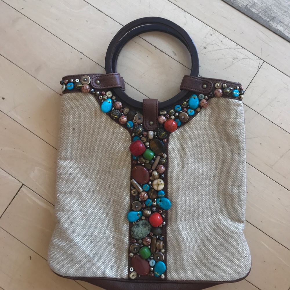 NORDSTROM gorgeous embellished purse. Unique.