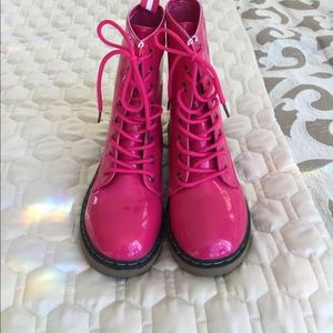 Pink boots