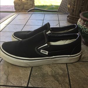 Black slip on vans