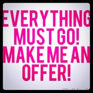 Cleaning out closet! Make offers!