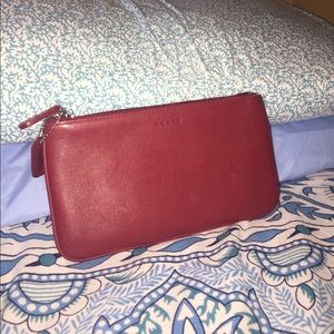 *Red Leather Coach Wallet