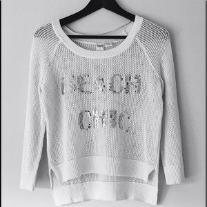 Macy's "Beach Chic" White Summer Sweater/Cover Up