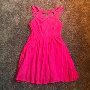 Pink Strappy back dress