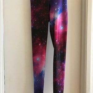 Galaxy print leggings