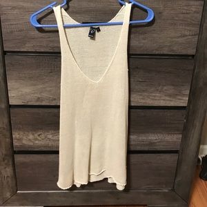 Sweater V-neck tank