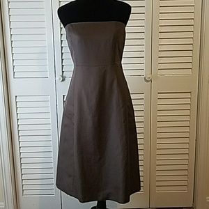 J. Crew Brown Strapless Dress