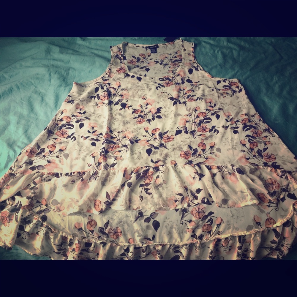 NWT size 2 Torrid tank top sheer