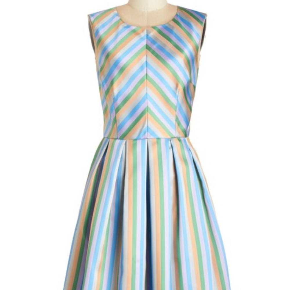 Pastel Rainbow Ribbon Dress 🦄