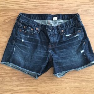 J. Crew indigo denim shorts