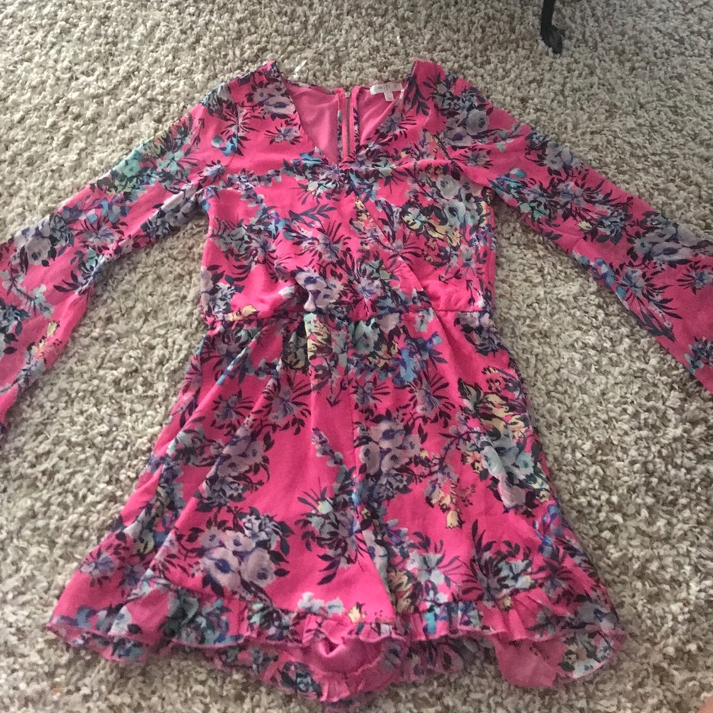 Love Fire long sleeve romper