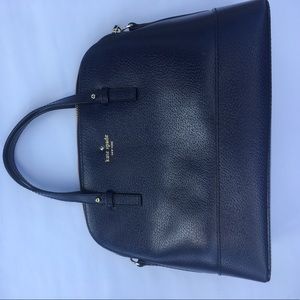 kate spade navy blue bag with cross body strap