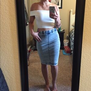 Jean Pencil Skirt NWOT Boomboom jeans