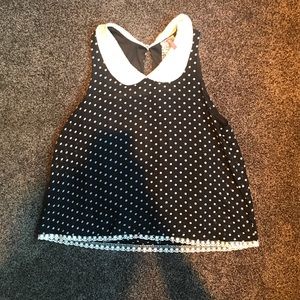 Nordstrom BP polka-dot collar top