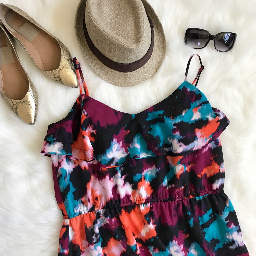 NWOT LOFT multicolored maxi dress