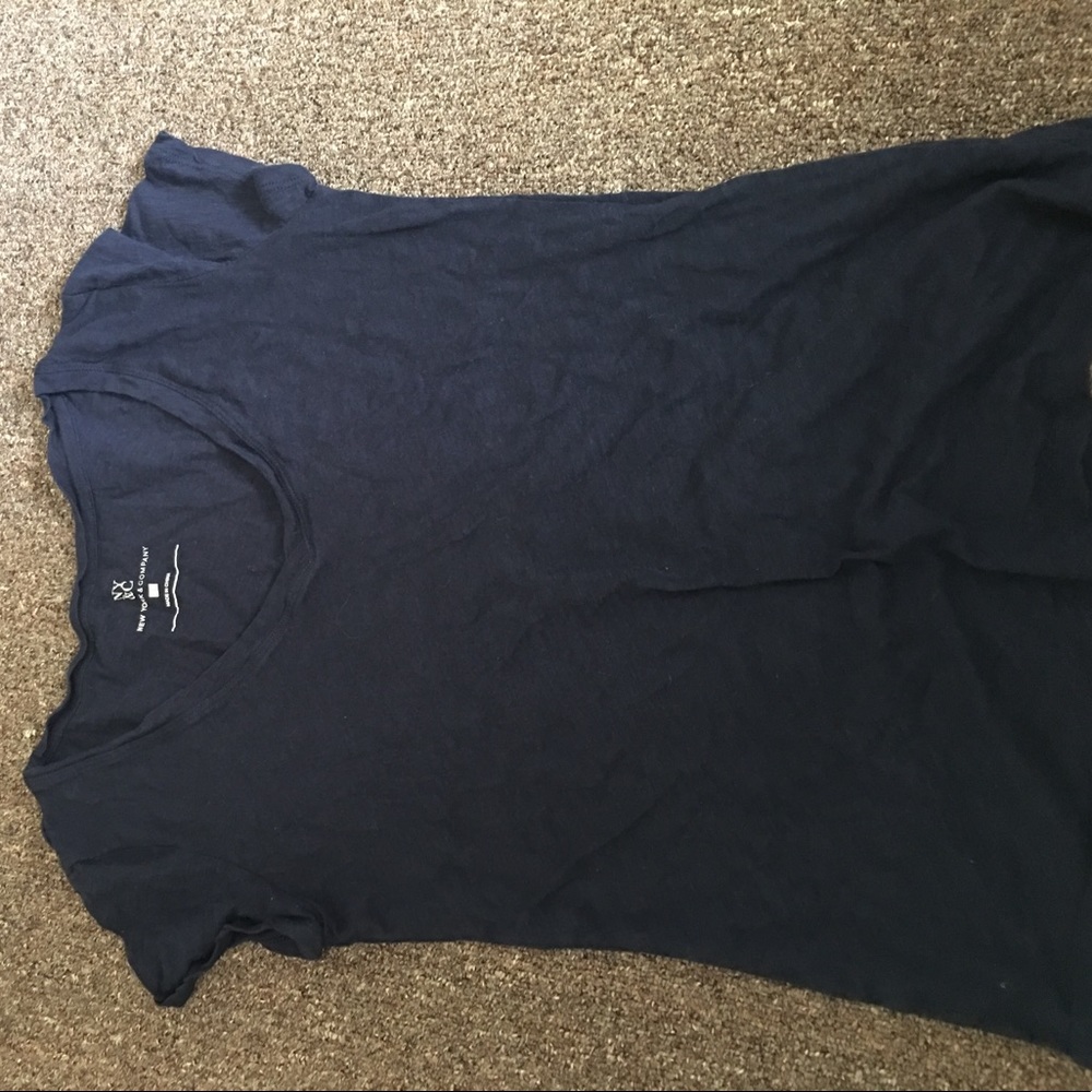 Navy blue v-neck