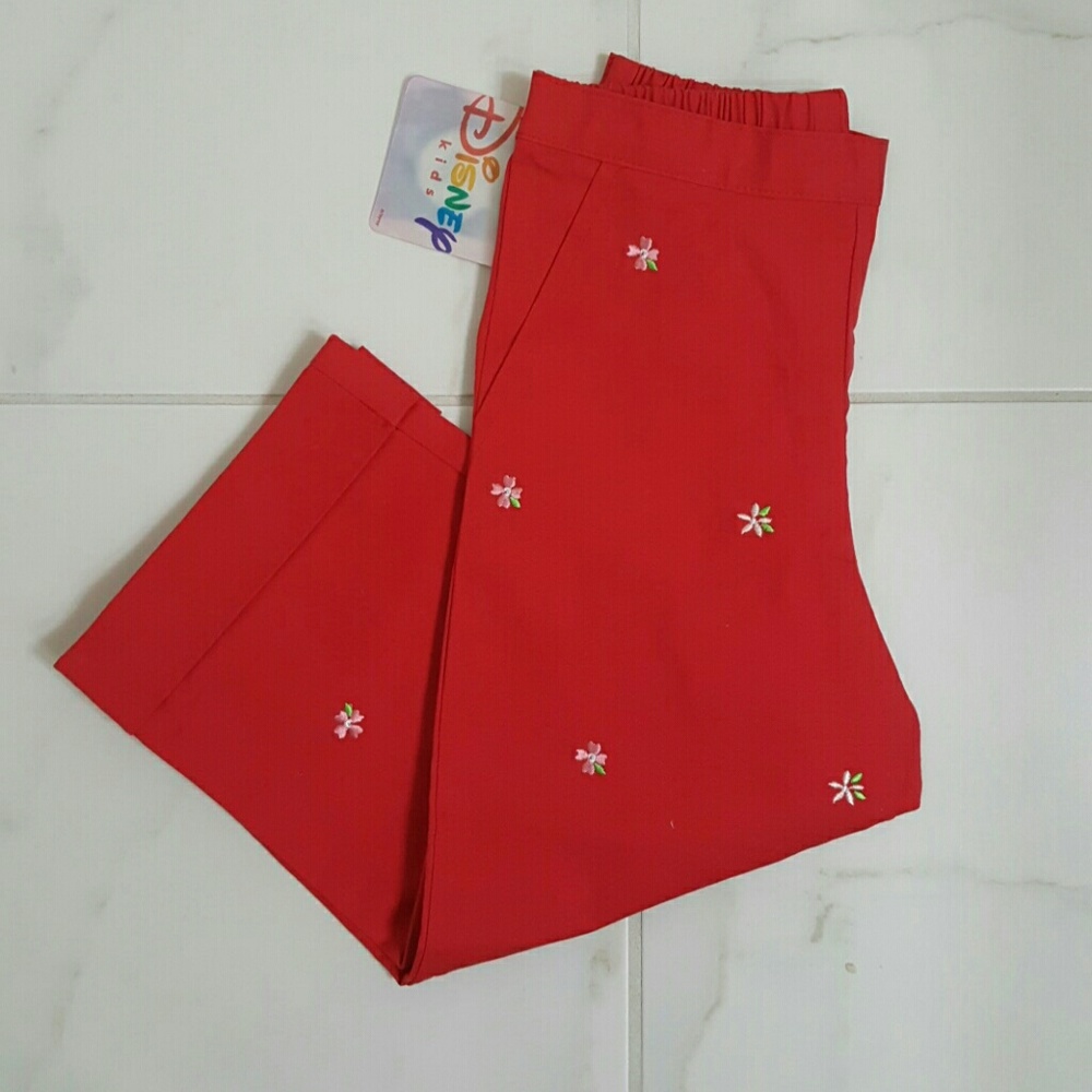 Disney kids embroidery pants