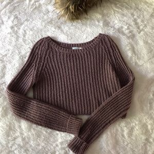 Urban Outfitters Cropped Knit Sweater