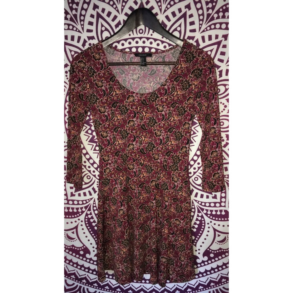 Forever 21 Paisley Dress Small