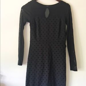 Express Little Black Dress Long Sleeve