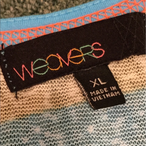 Blue and Cream Sporty Tank Top - Picture 2 of 6