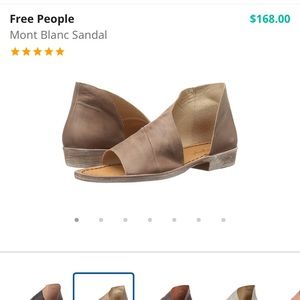 Free people Mont Blanc leather sandals