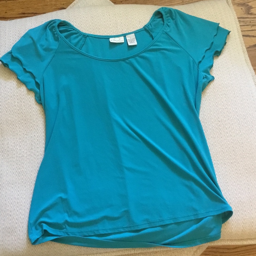 Kim Rodgers ruffled sleeve blouse