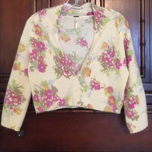 Free People flower cardigan