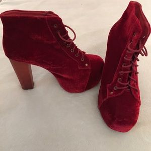 Jeffrey Campbell Velvet Lita (not worn outside)!