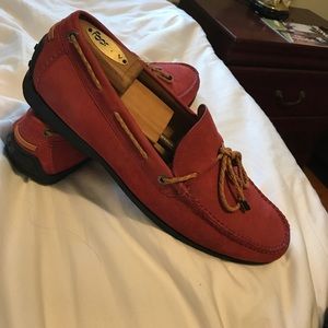 Peter Millar red loafers