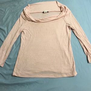 Pink off shoulder shirt