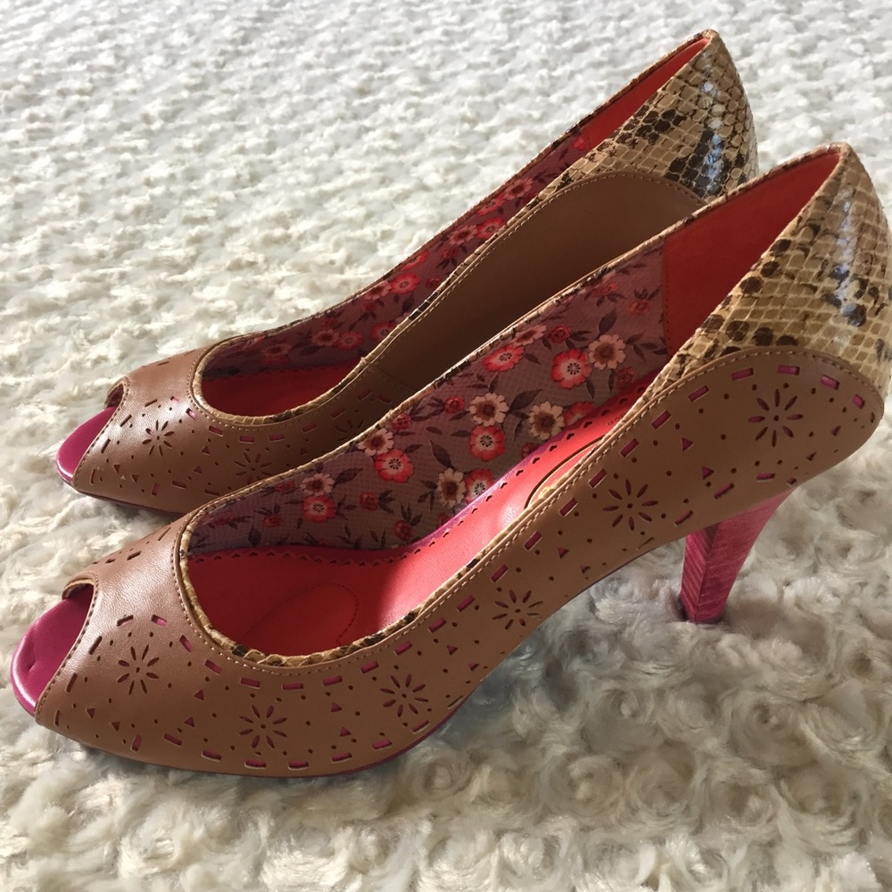 Poetic Licence Dilly Dally peep toe heels - Picture 5 of 6