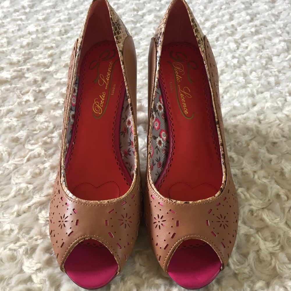 Poetic Licence Dilly Dally peep toe heels - Picture 6 of 6