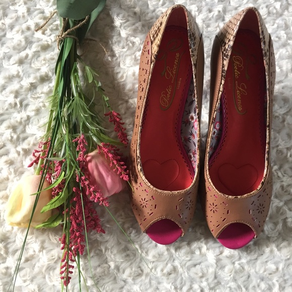 Poetic Licence Shoes - Poetic Licence Dilly Dally peep toe heels