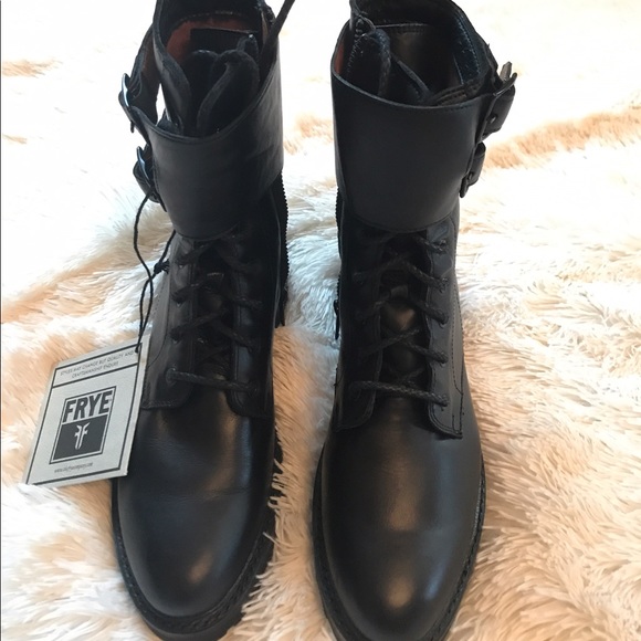 frye julie shield combat boot