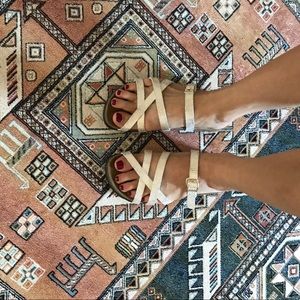 White Betula by Birkenstock sandals