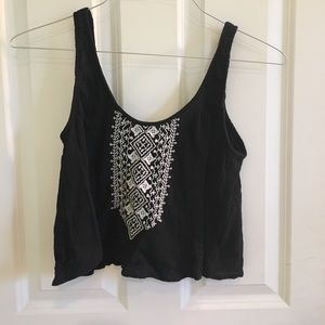 Black crop top