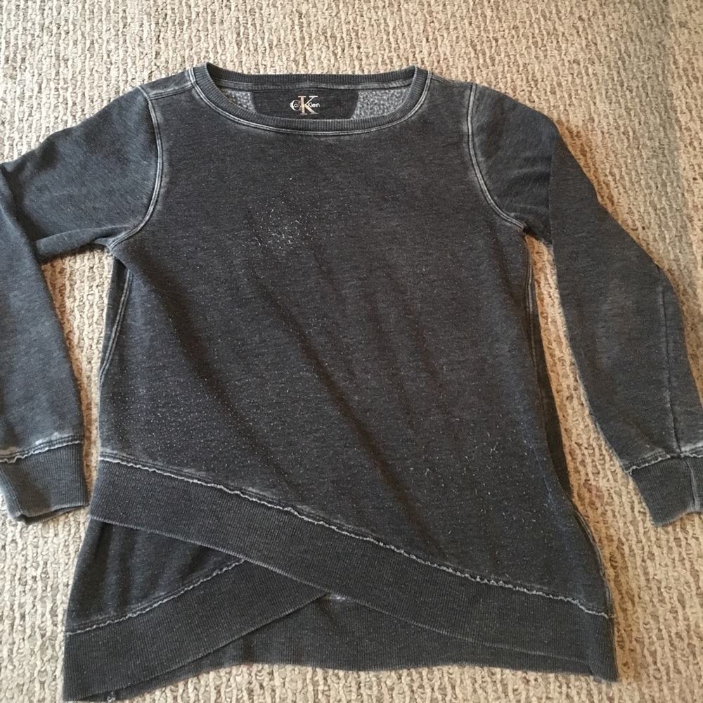Grey Calvin Klein long sleeve top