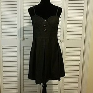 Siren Lily Strapped Denim-look Dress