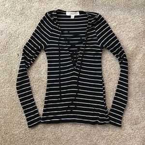 LAST WEEK TO BUY project social T lace up shirt