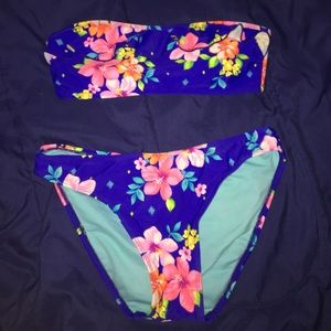 Floral Bandeau Top Bikini